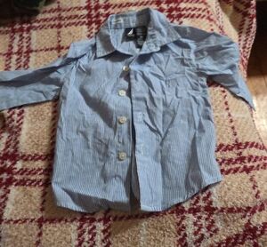 Nautica Boys Light Blue Pinstripe Button-Down Shirt